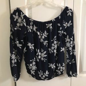 Off the shoulder floral top